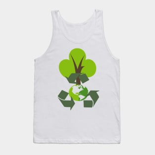 Environmental Friendly Green Eco Recycle Reuse Tank Top